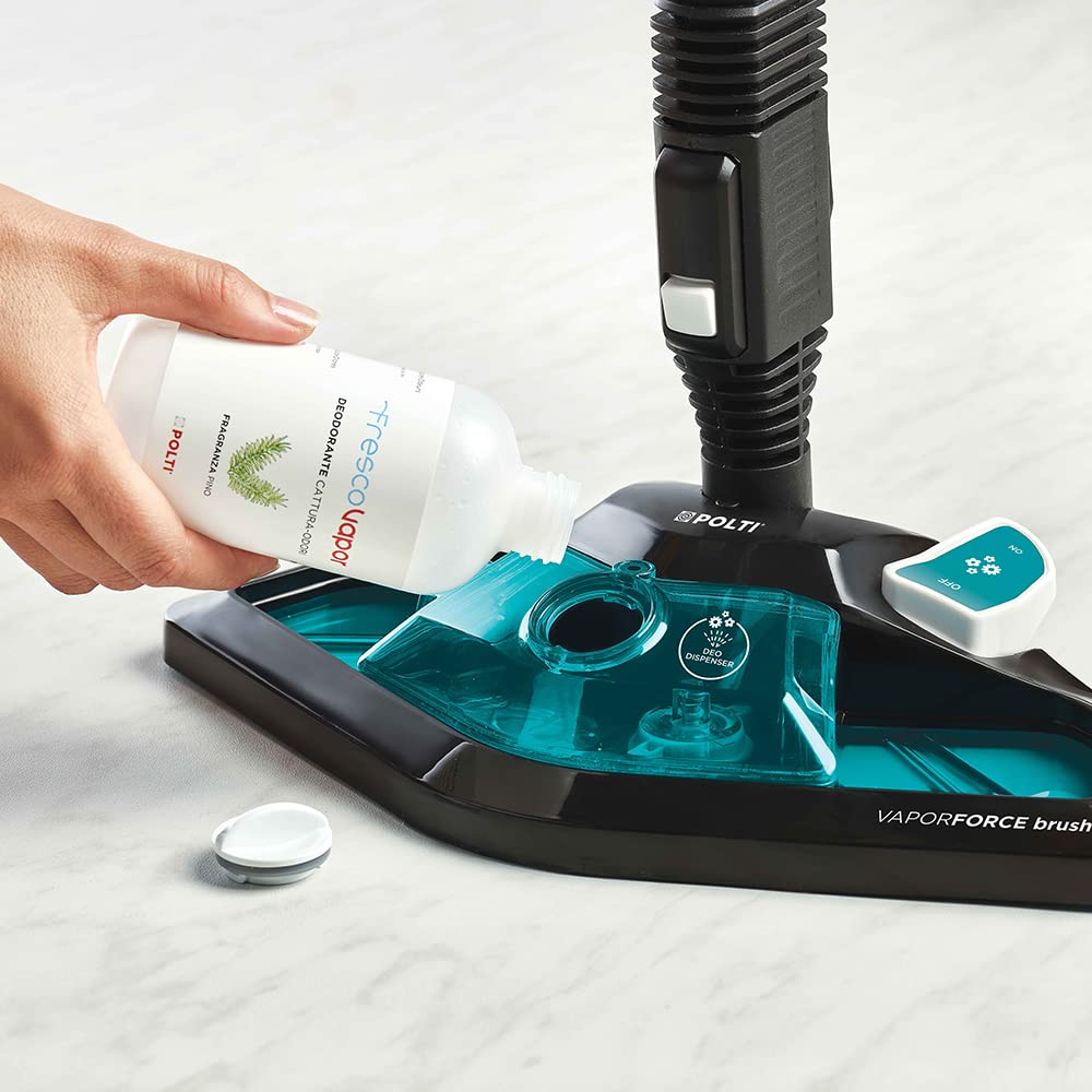 POLTI 8012628 Vaporetto Smart 100 T Dampfreinigungsgerät mit 4 Bar, tötet und beseitigt 99,99 Prozent Viren, Keime und Bakterien, Weiss/Türkis Metallic, Wassertankkapazität 2 l, Dampfmenge 110 g/Min - Image 9