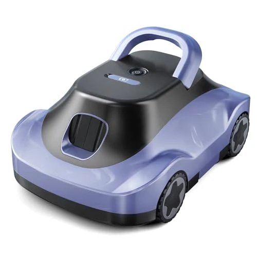 Poolroboter, Kabelloser Poolsauger Akku, Akku Poolroboter Kabellos, 180 Min Laufzeit, Starke Saugkraft, Intelligente Navigation, Ultrafeine Filtration, Auto-Parking, Poolsauger für Aufstellpool 200m²