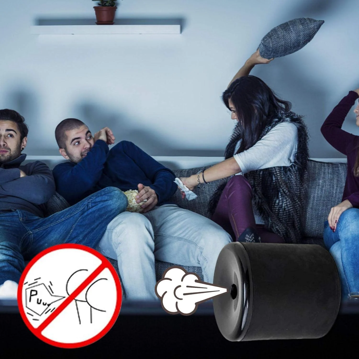 Pooter Fart Machine Toy, Neuheit Squeeze Pooter Fart Machine Gadget Farting Sounds Lustiger Squeeze Fake Fart für Funny Gag Party Geburtstagswitz Geschenk Scherzartikel - Image 3