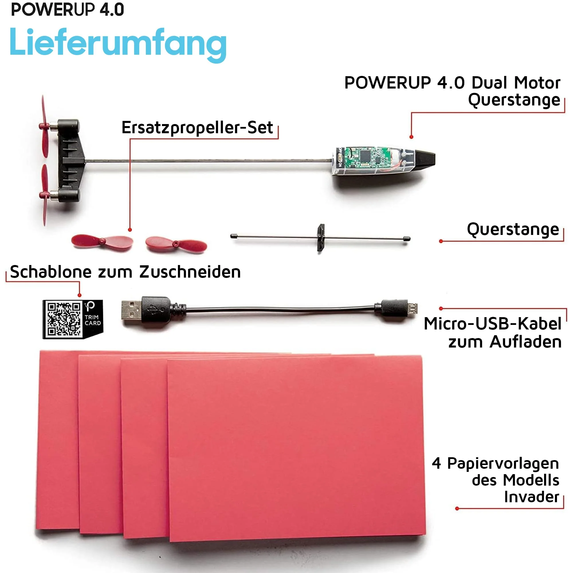 POWERUP 4.0. Smartphone gesteuertes Papierflugzeug Set der nächsten Generation. Einfache Handhabung durch Autopilot Funktion und integriertes Gyroskop. Für alle Hobbyflieger und begeisterten Piloten. - Image 6