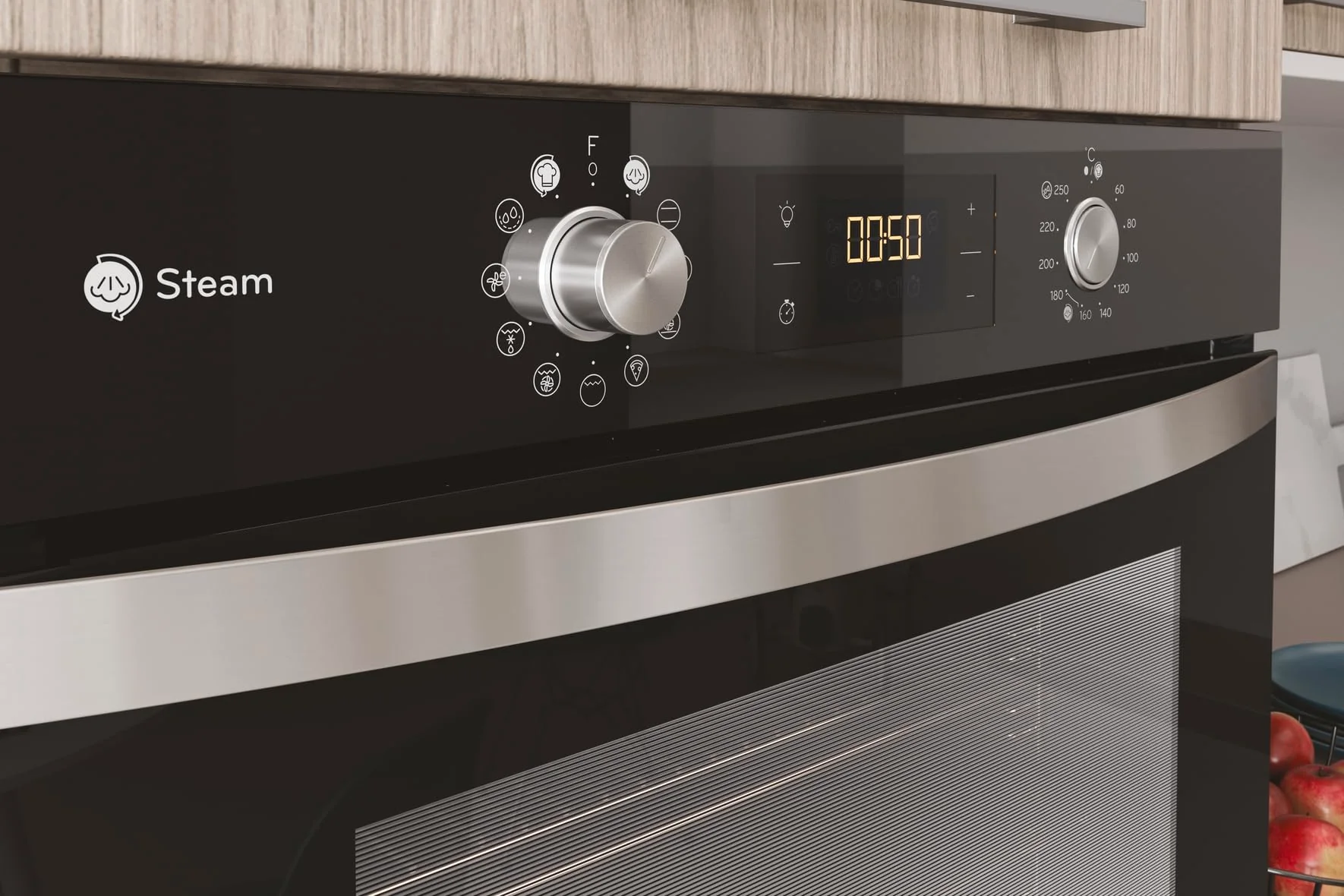 Privileg PBWK3 JH8S BLG Einbau-Backofen mit Hydrolyse und Dampffunktionen/ 71 l/Hydrolyse/CLICK und CLEAN/Multi-Level-Kochen/Pizzafunktion/Freasy Cook - Image 12