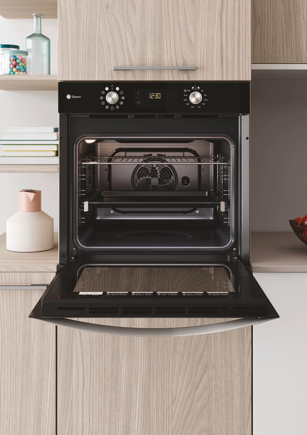 Privileg PBWK3 JH8S BLG Einbau-Backofen mit Hydrolyse und Dampffunktionen/ 71 l/Hydrolyse/CLICK und CLEAN/Multi-Level-Kochen/Pizzafunktion/Freasy Cook - Image 4