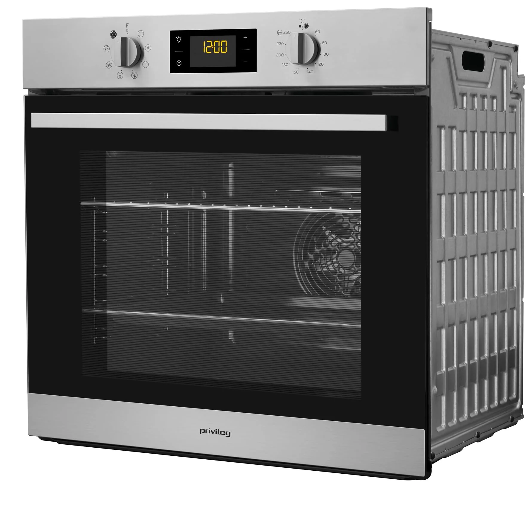 Privileg PBWR6 OH5F IN Einbau-Backofen/ Energieffizienzklasse A/ 71 L/ Hydrolyse-Reinigungsfunktion/ Multifunktions-Umluftbackofen Mit 7 Funktionen/ Edelstahl/ Turn&Go/ Click&Clean - Image 4