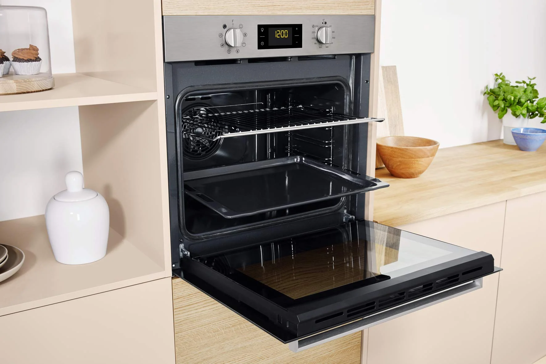 Privileg PBWR6 OH5F IN Einbau-Backofen/ Energieffizienzklasse A/ 71 L/ Hydrolyse-Reinigungsfunktion/ Multifunktions-Umluftbackofen Mit 7 Funktionen/ Edelstahl/ Turn&Go/ Click&Clean - Image 9
