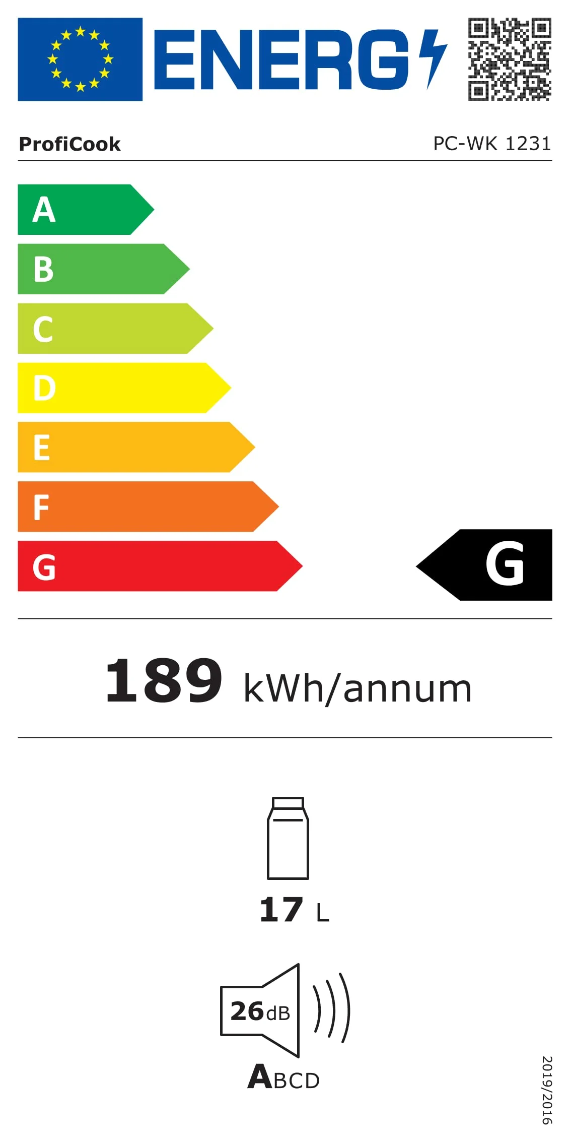 ProfiCook Weinkühlschrank | 6 Flaschen | Getränkekühlschrank | UV-beständige Glastür | Weinkühler | LED-Beleuchtung | 3 Lagerebenen - Davon 2 herausnehmbar | 11-18°C | PC-WK 1231 - Image 16