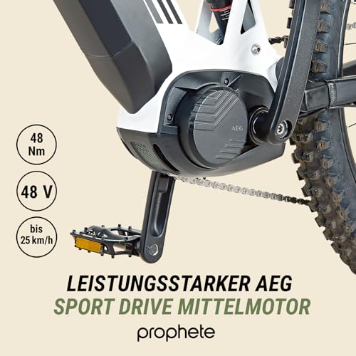 Prophete Dice 5.0 E-MTB E-Bike Fully 27,5 Zoll - 720Wh - Integrierter Akku - Mittelmotor AEG - 12-Gang Kettenschaltung - HDY. Scheibenbremse - Rahmenhöhe 48 cm - Image 7