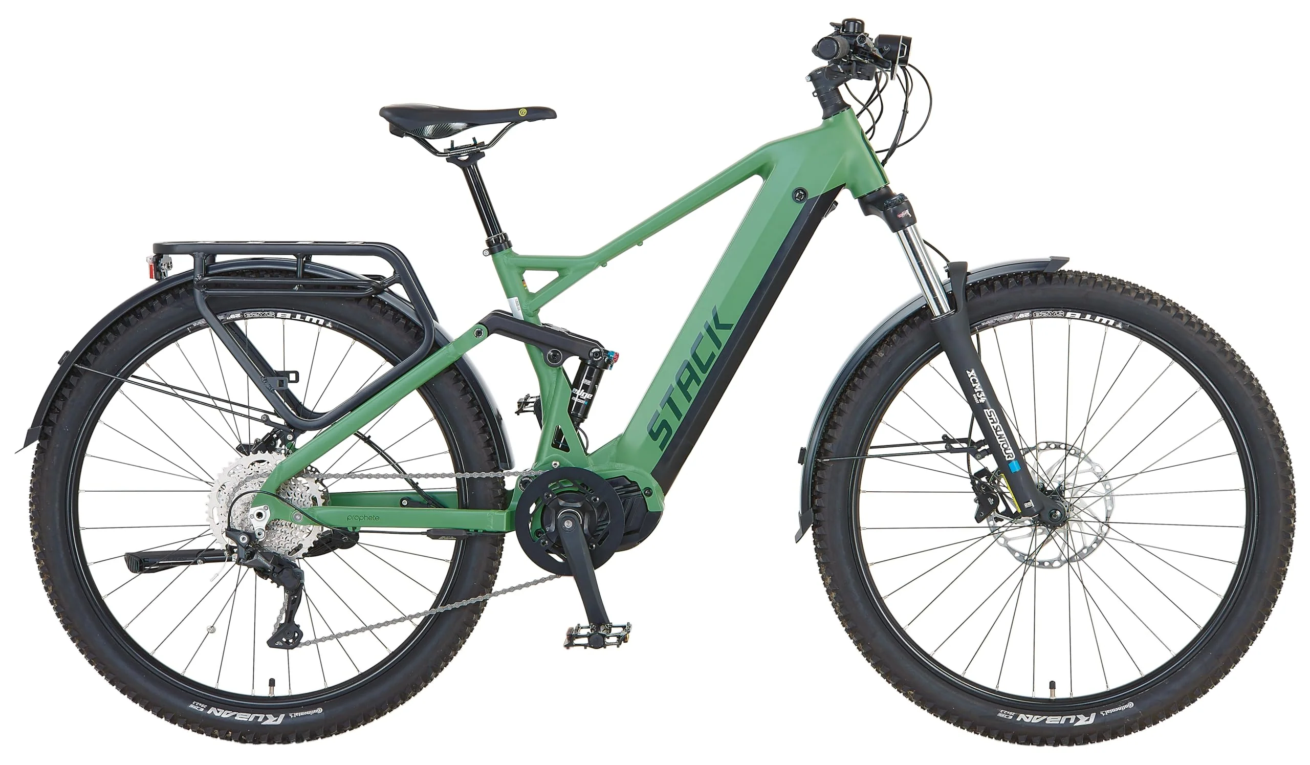 Prophete Stack 5.0 SUV E-Bike Fully 29 Zoll - 720 Wh - Integrierter Akku - Mittelmotor AEG - 10-Gang Kettenschaltung - HDY. Scheibenbremse inkl. Gearsensor - Rahemnhöhe 48 cm