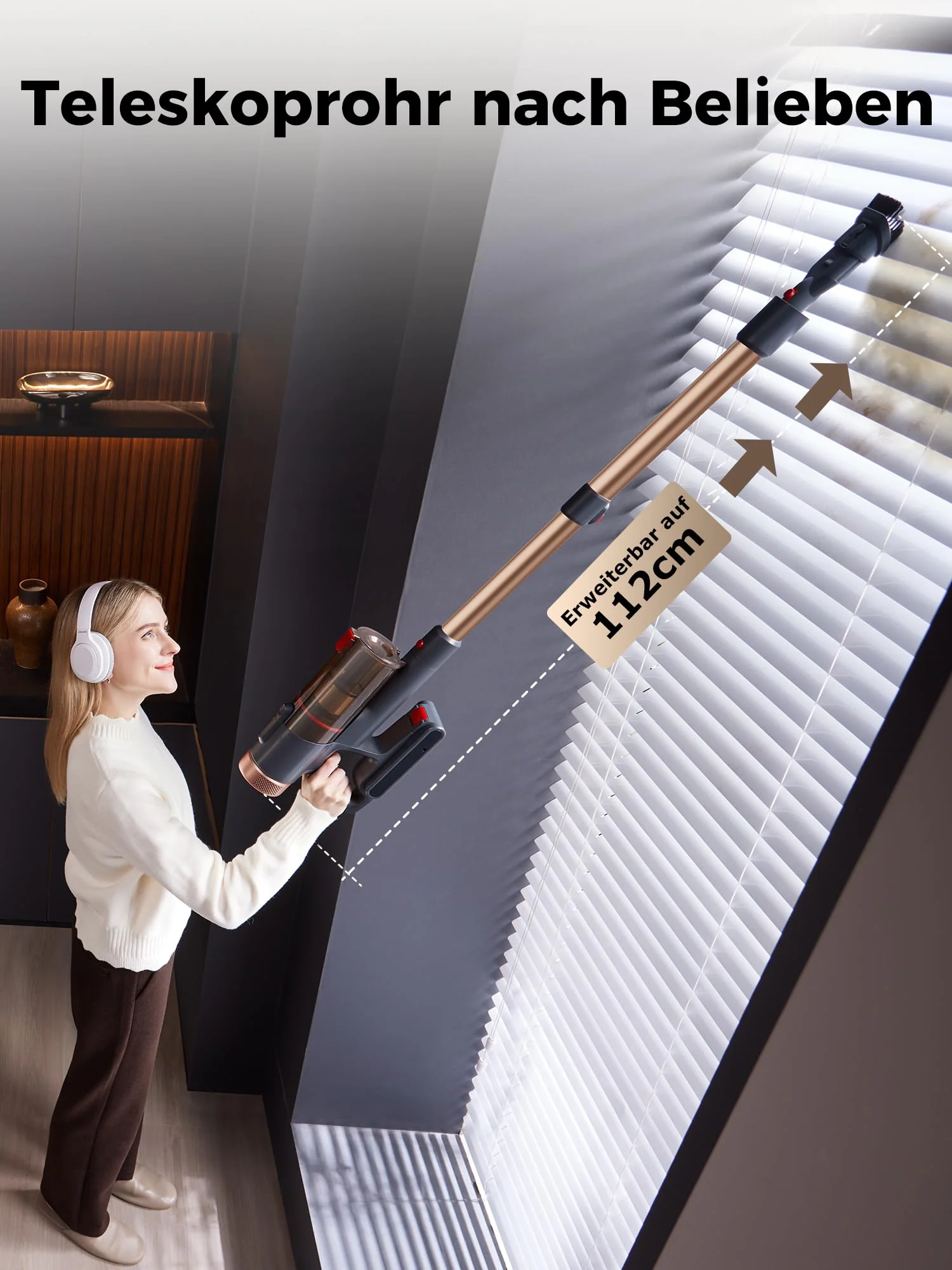Proscenic P11 Ultra Staubsauger Kabellos, Leichter Selbststehend 40Kpa 40Min Akku Staubsauger mit Touchscreen Grün Licht Anti-Tangle, Stielstaubsauger für Teppich Hartböden Vorhang Auto Haustierhaare - Image 8