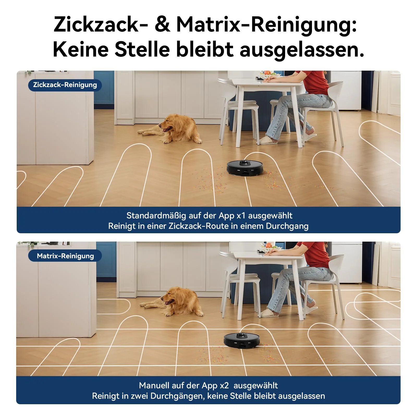 Proscenic Q8 Saugroboter mit Wischfunktion 5000Pa 200min Staubsauger Roboter Leistungsstark Laser Navigation mit 5 Karten, Steuerung über APP Alexa Siri IFTTT Google, für Böden Teppiche Tierhaare - Image 4
