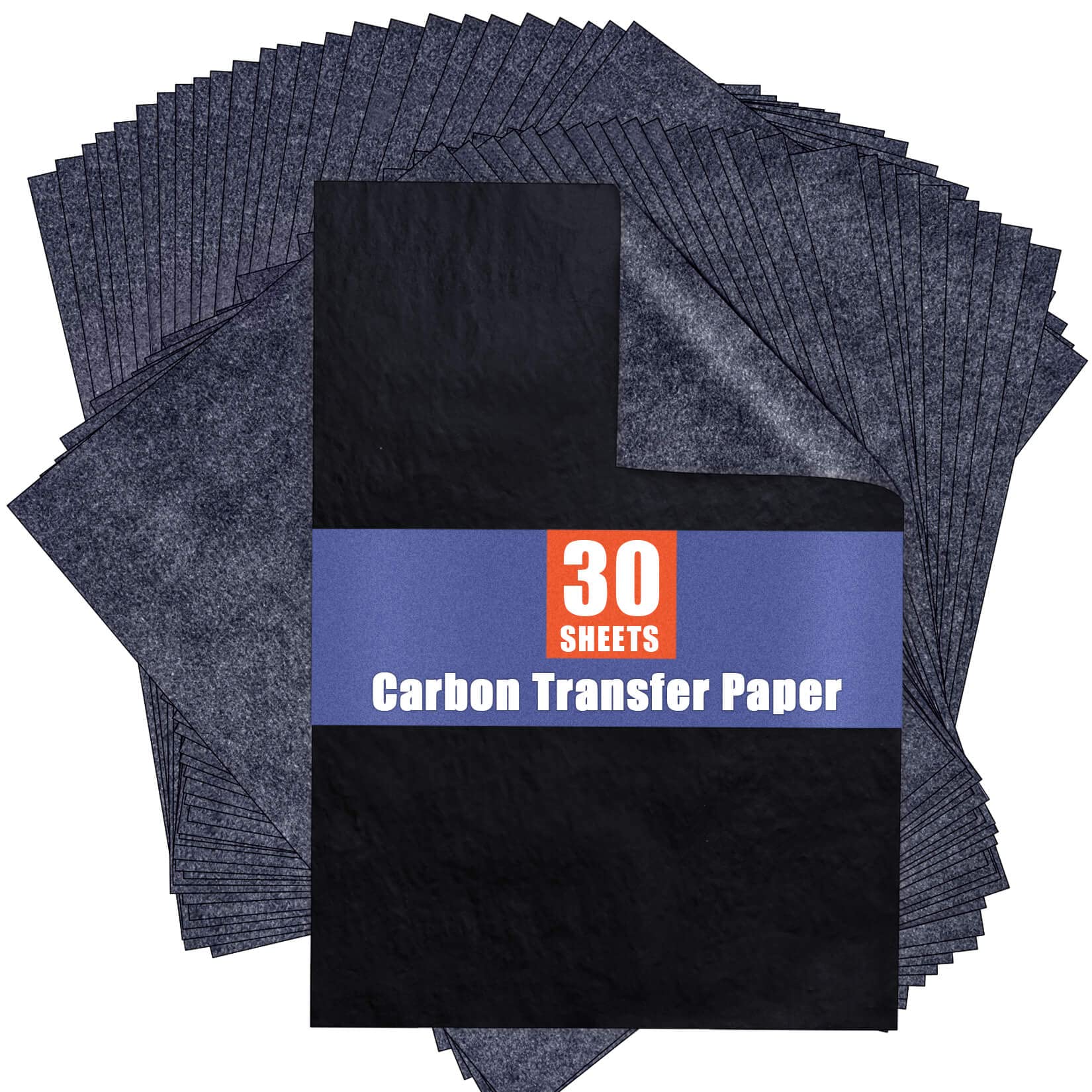 PSLER Kohlepapier zum Nachzeichnen von Graphit-Transferpapieren ¨C 30 St¨¹ck, schwarzes Graphitpapier zum Nachzeichnen von Zeichnungen auf Holzprojekten, Leinwand, Stoff, K¨¹nstlerA4, 21 x 30 cm
