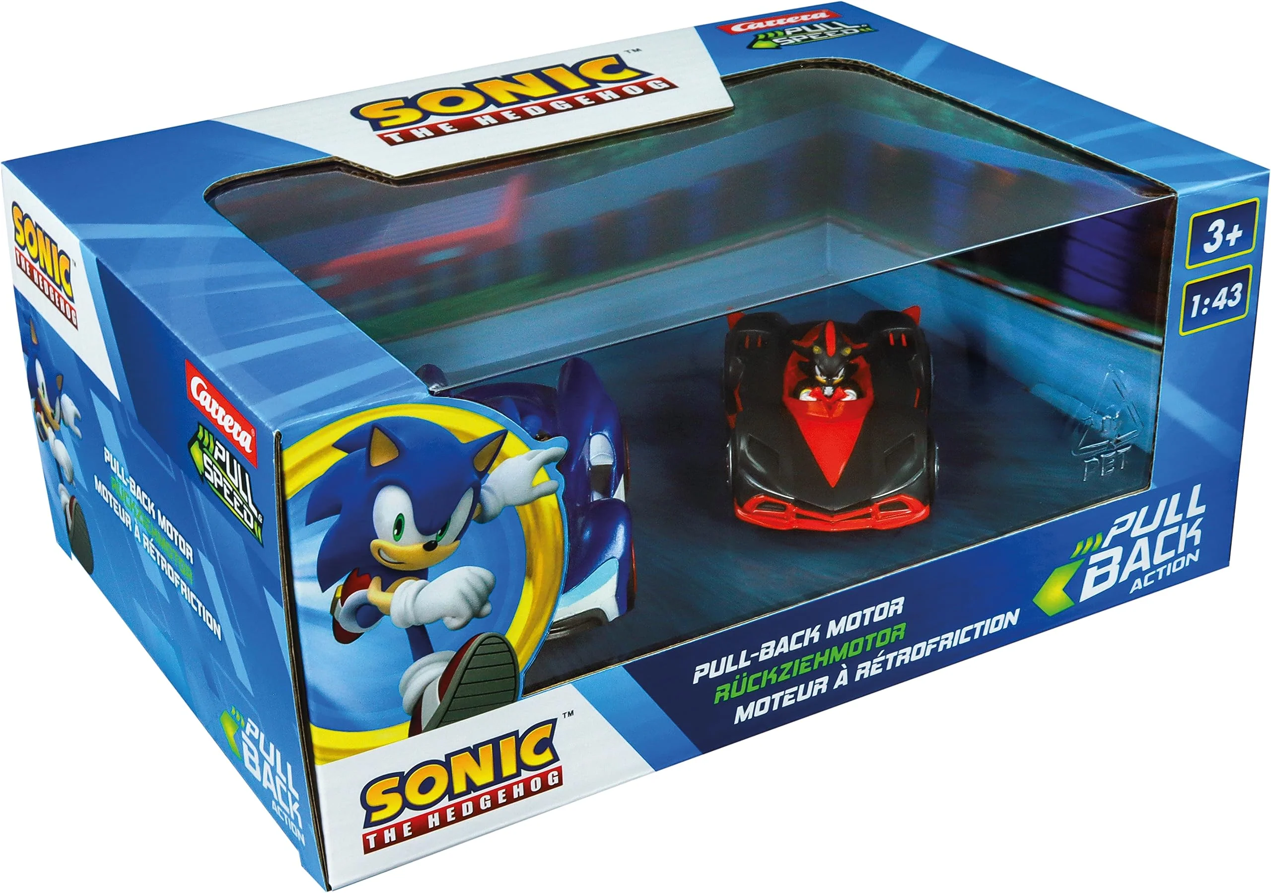 Pull & SPEED - 15813023 - Sonic the Hedgehog I 2 Fahrzeuge mit Rückziehmotor I Authentische SonicICharaktere I Ideal als Geschenk oder für die eigene Sammlung I Maßstab 1:43 I ab 3 Jahren - Image 4