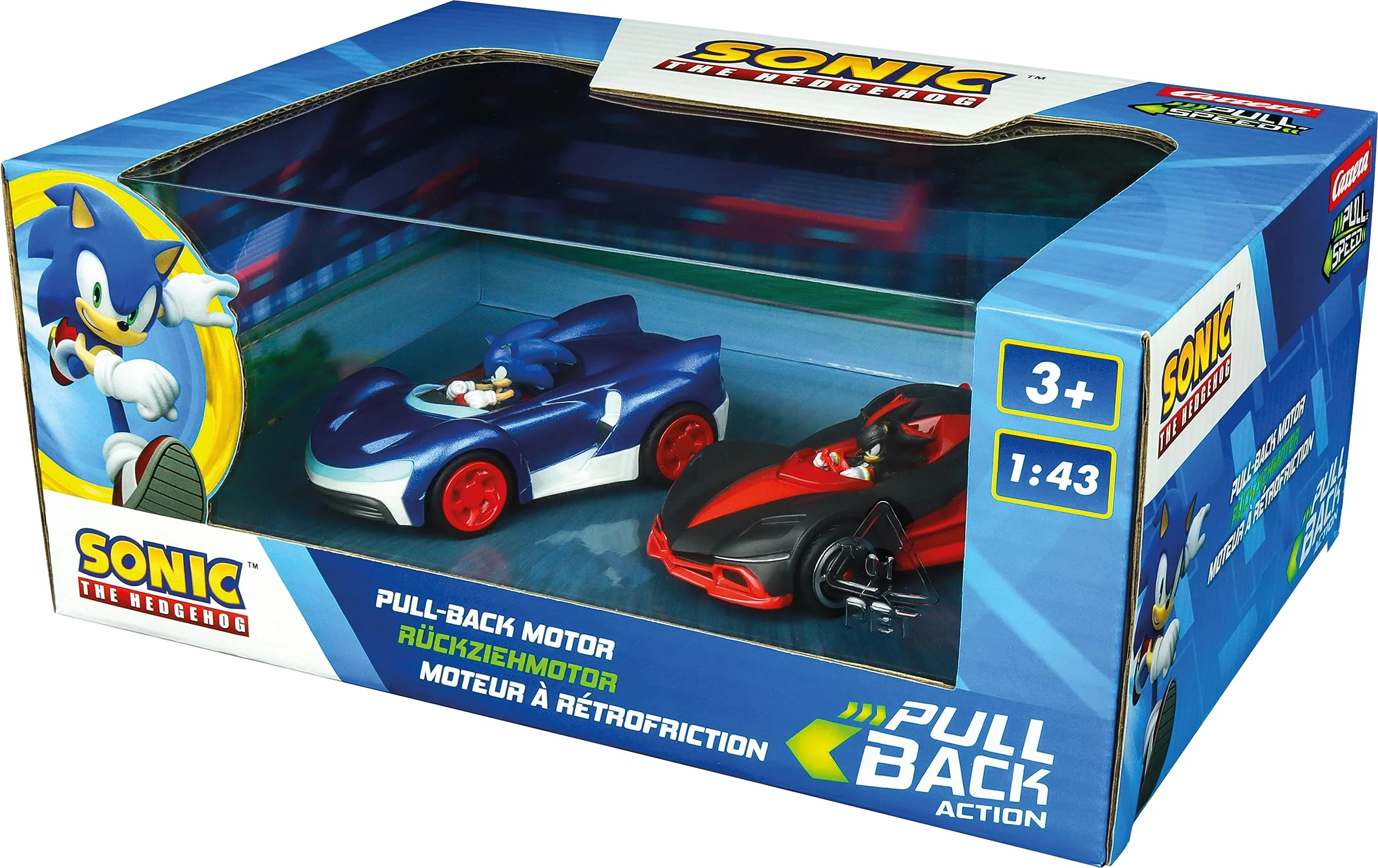 Pull & SPEED - 15813023 - Sonic the Hedgehog I 2 Fahrzeuge mit Rückziehmotor I Authentische SonicICharaktere I Ideal als Geschenk oder für die eigene Sammlung I Maßstab 1:43 I ab 3 Jahren - Image 5