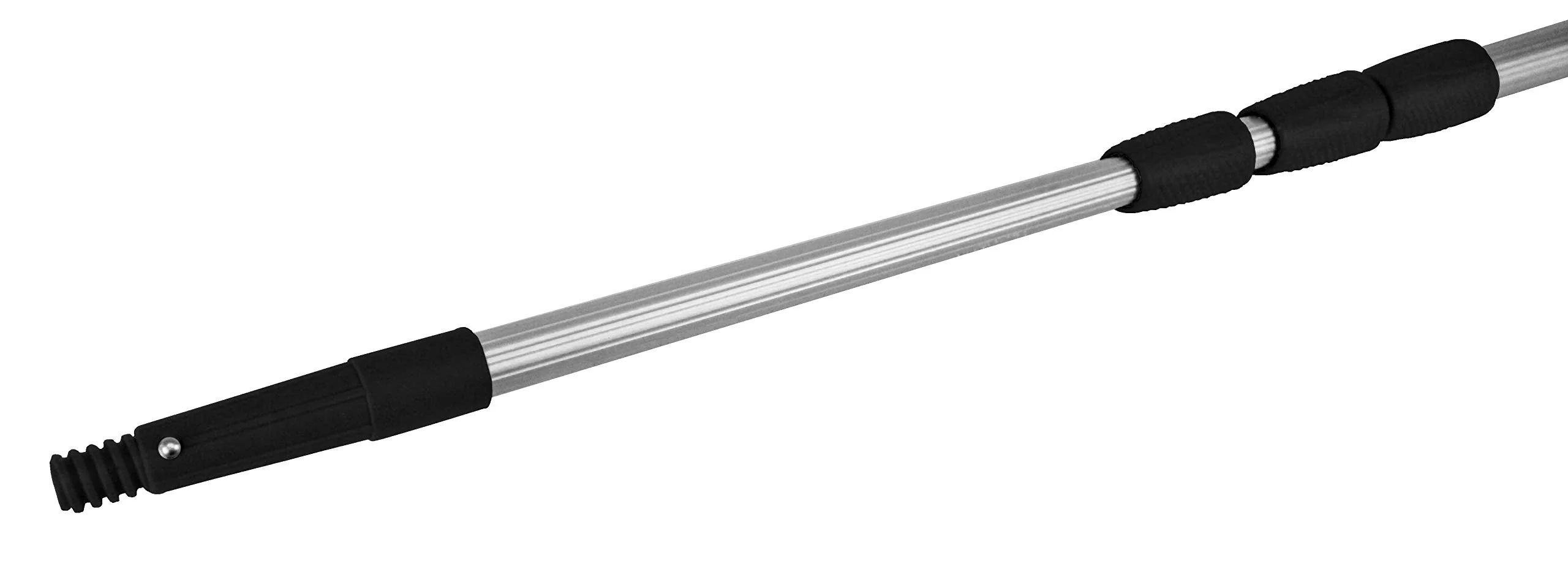 Pullach Hof Teleskopstange 6 Meter mit Fensterwischer Schwamm mit Netzüberzug und Abziehlippe Aluminiumstange Ausziehbar inkl. Ausatz zum putzen von Fenster und Scheiben - Image 3