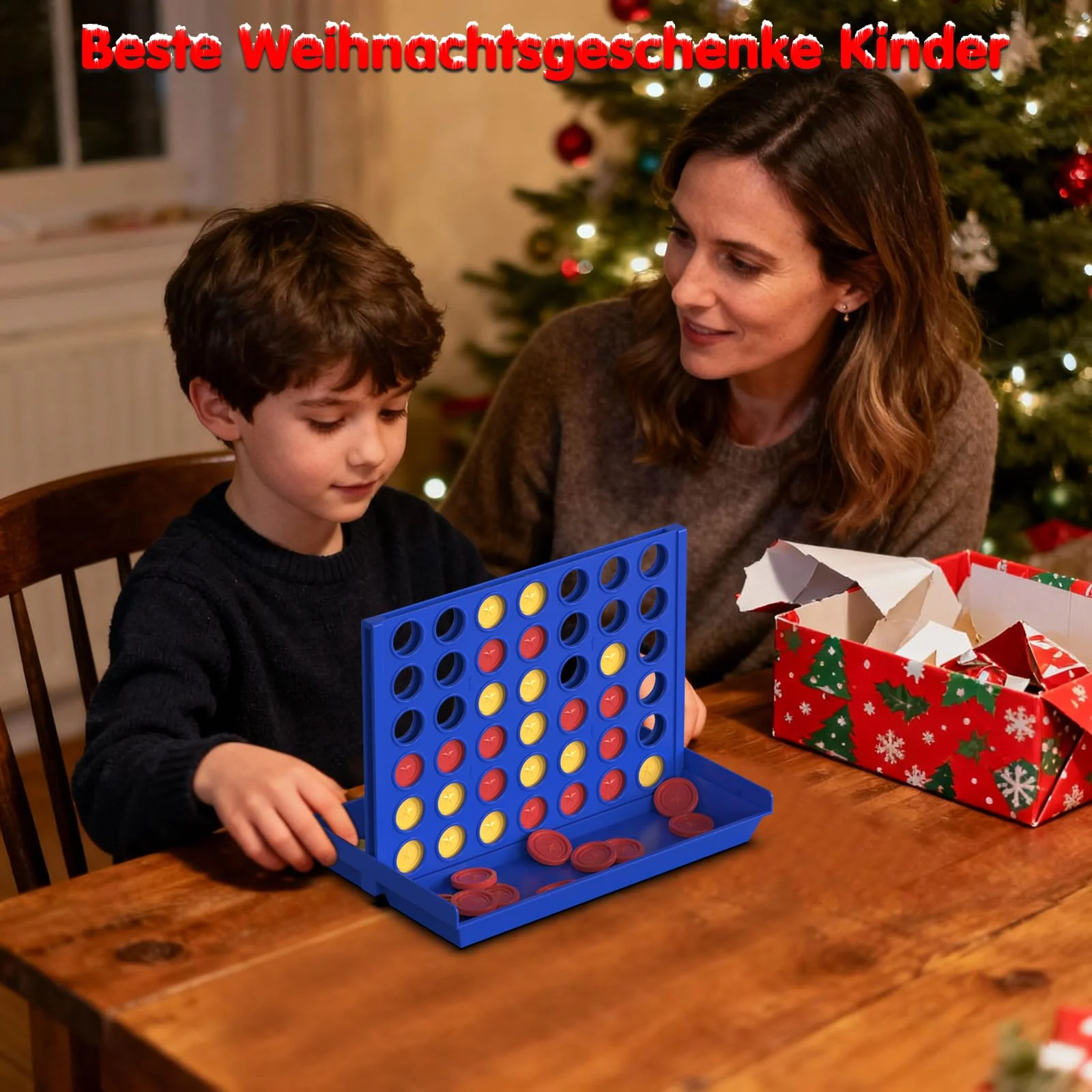 Pup Go Standard-Größe 4 in Einer Reihe Brettspiele für Kinder ab 3+ Jahren, Mädchen Jungen, Pädagogisches Strategiespiel Spielzeug, Kinderspiele für 2 Spieler 6 Ersatzchips - Image 10