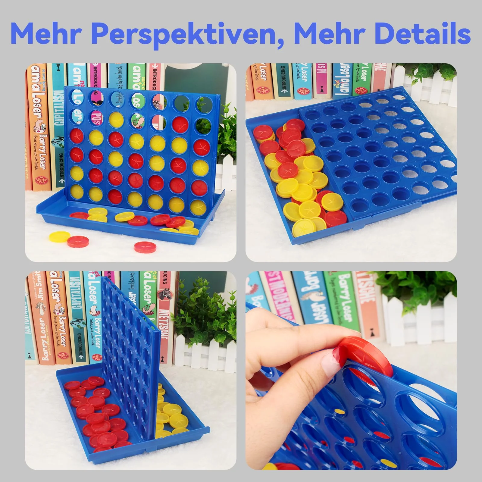 Pup Go Standard-Größe 4 in Einer Reihe Brettspiele für Kinder ab 3+ Jahren, Mädchen Jungen, Pädagogisches Strategiespiel Spielzeug, Kinderspiele für 2 Spieler 6 Ersatzchips - Image 2