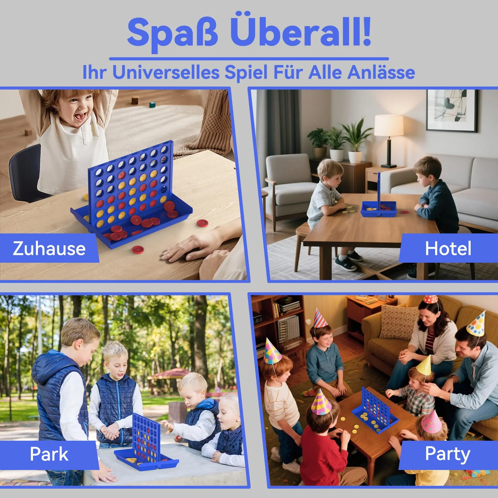 Pup Go Standard-Größe 4 in Einer Reihe Brettspiele für Kinder ab 3+ Jahren, Mädchen Jungen, Pädagogisches Strategiespiel Spielzeug, Kinderspiele für 2 Spieler 6 Ersatzchips - Image 8