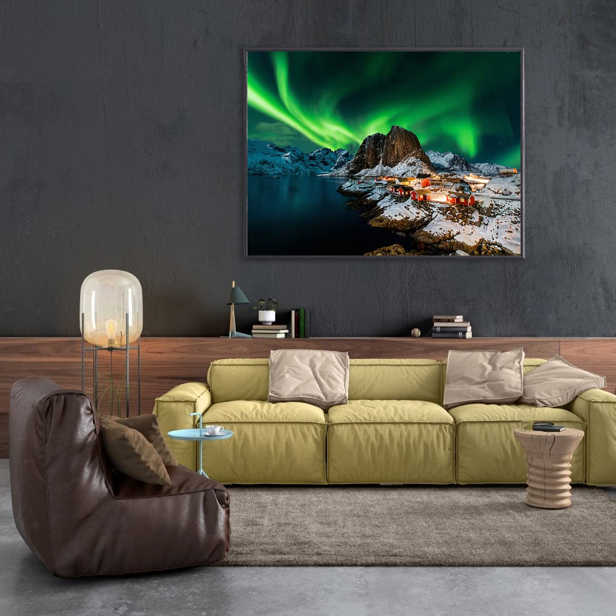 Puzzle 1000 Teile,Klassische Puzzles, Impossible Geschicklichkeitsspiel für die Ganze Familie, Farbenfrohes Legespiel - Norwegen Aurora Borealis, Home Dekoration - Image 2