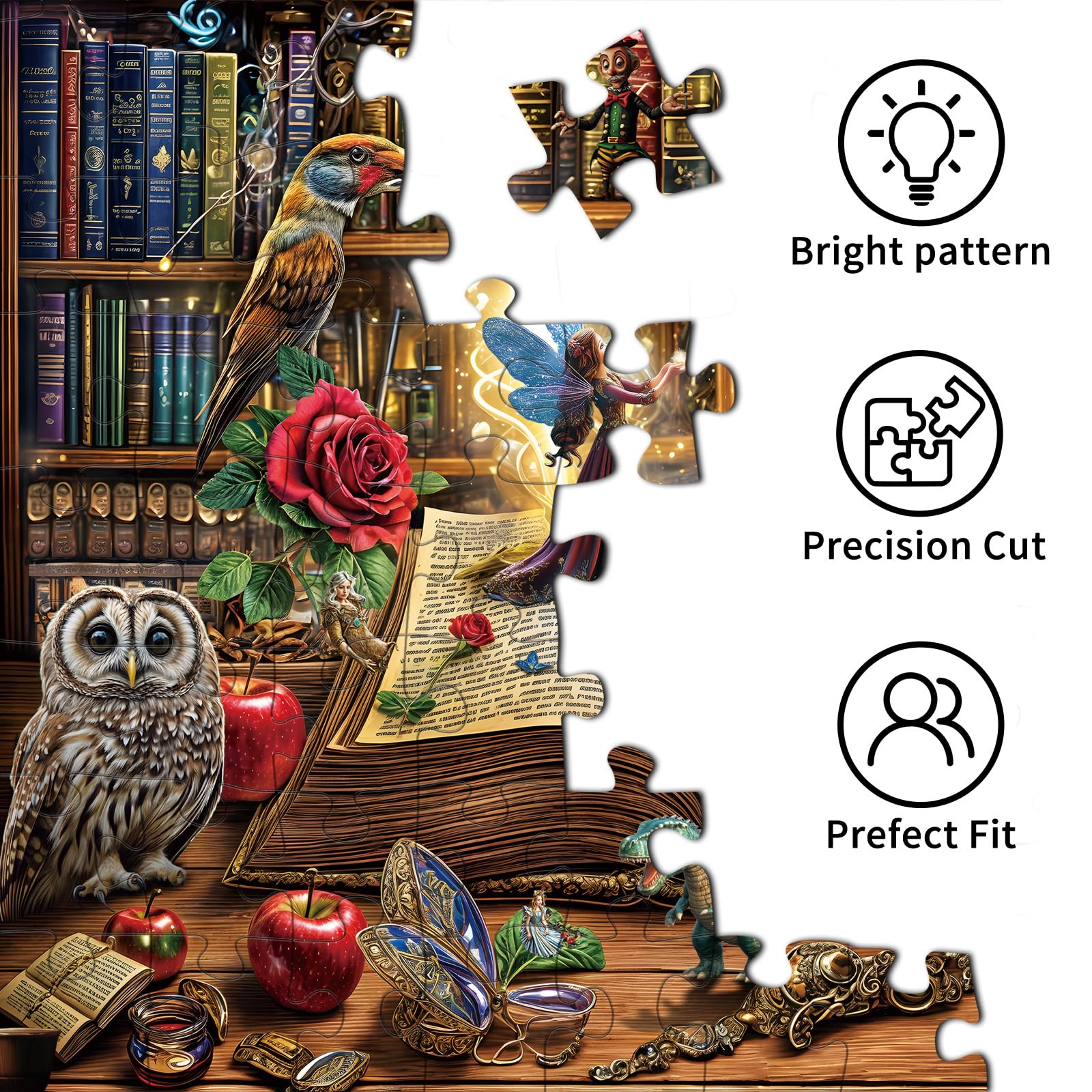 Puzzle 1000 Teile,Puzzle Erwachsene, EIN Herausforderndes Rätsel,Puzzlespiele für Die Ganze Familie,Geschenke für Frauen,Geschenke für Männer,Thema:Zauberbuch - Image 5