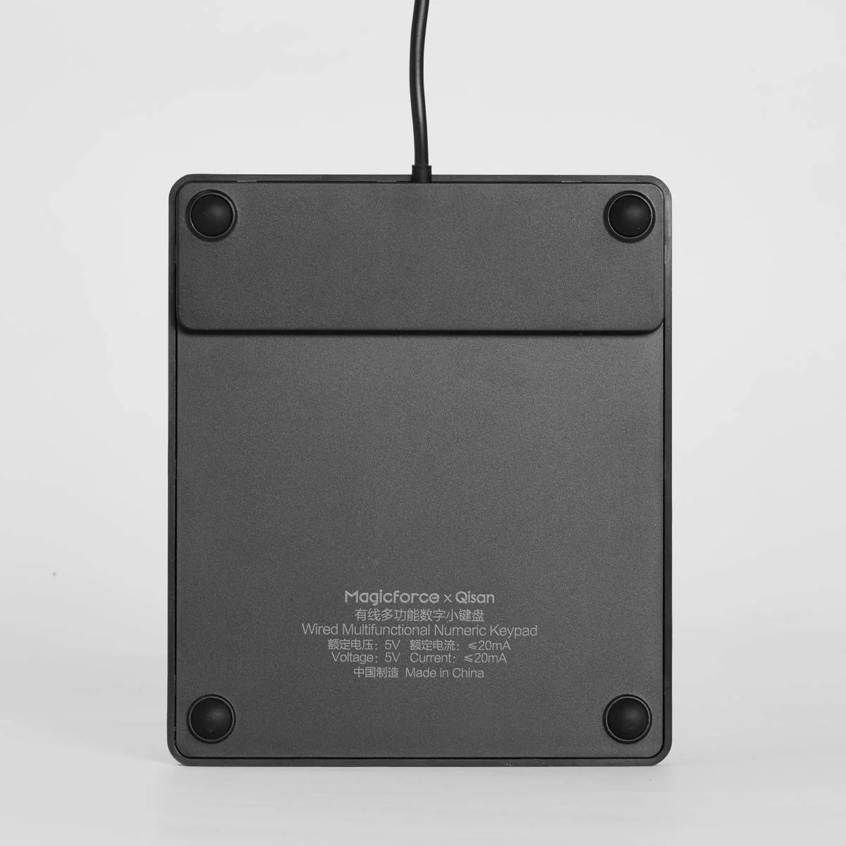 Qisan Numeric Keypad Wired Numpad 26 Tasten Tragbare Tastatur USB Externe Mini Slim Tastatur Magicforce-Black - Image 4