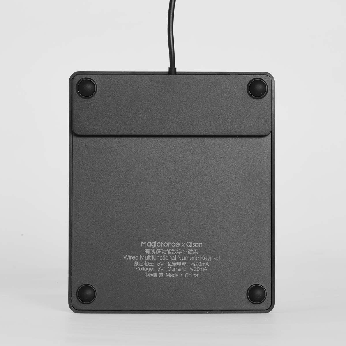 Qisan Numeric Keypad Wired Numpad 26 Tasten Tragbare Tastatur USB Externe Mini Slim Tastatur Magicforce-Black - Image 7