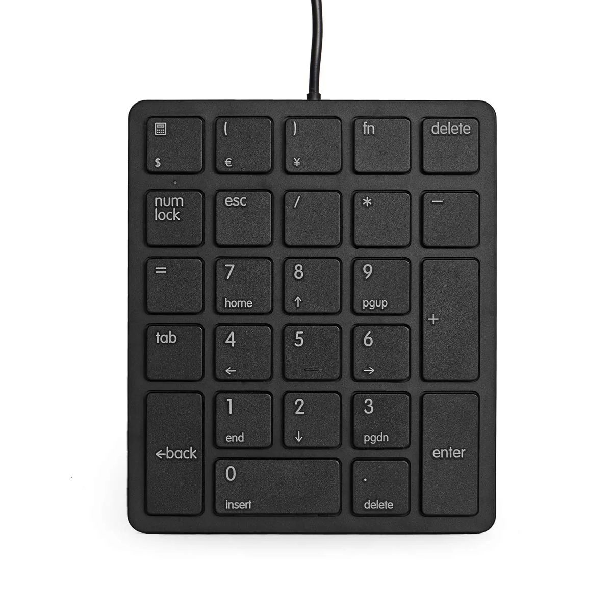 Qisan Numeric Keypad Wired Numpad 26 Tasten Tragbare Tastatur USB Externe Mini Slim Tastatur Magicforce-Black - Image 9