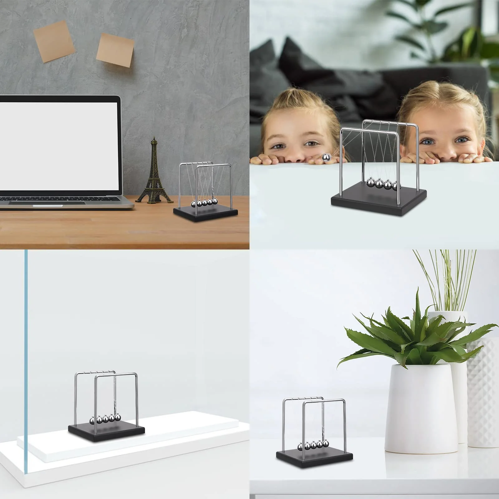 QLKUNLA Newtons Cradle Balance Balls Wissenschaft Physik Gadget Desktop Dekoration Kinetische Bewegung Spielzeug für Haus und Büro - Image 2