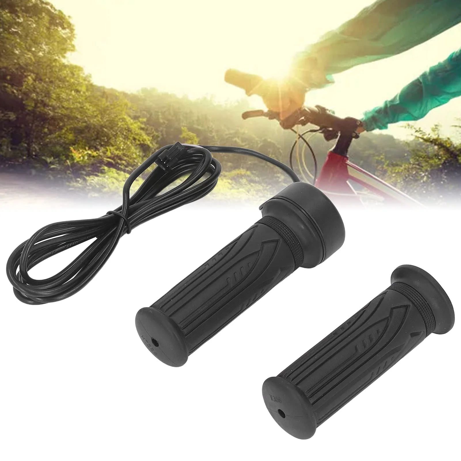 Qukaim Bike Twist Gashebel Elektrofahrrad Twist Throttle 20X tragbarer Gasgriff Griff für 2,22 cm Lenker - Image 4