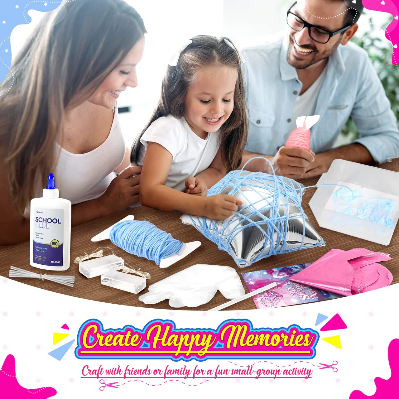 Qukir Bastelset Mädchen, 3D String Art Kit für Kinder ab 9 10 11 Jahre Geschenk 8 9 10 Jahr Mädchen Für Spiele ab 9-14 Jahren Laterne Handgefertigte Dekorationen - Image 5