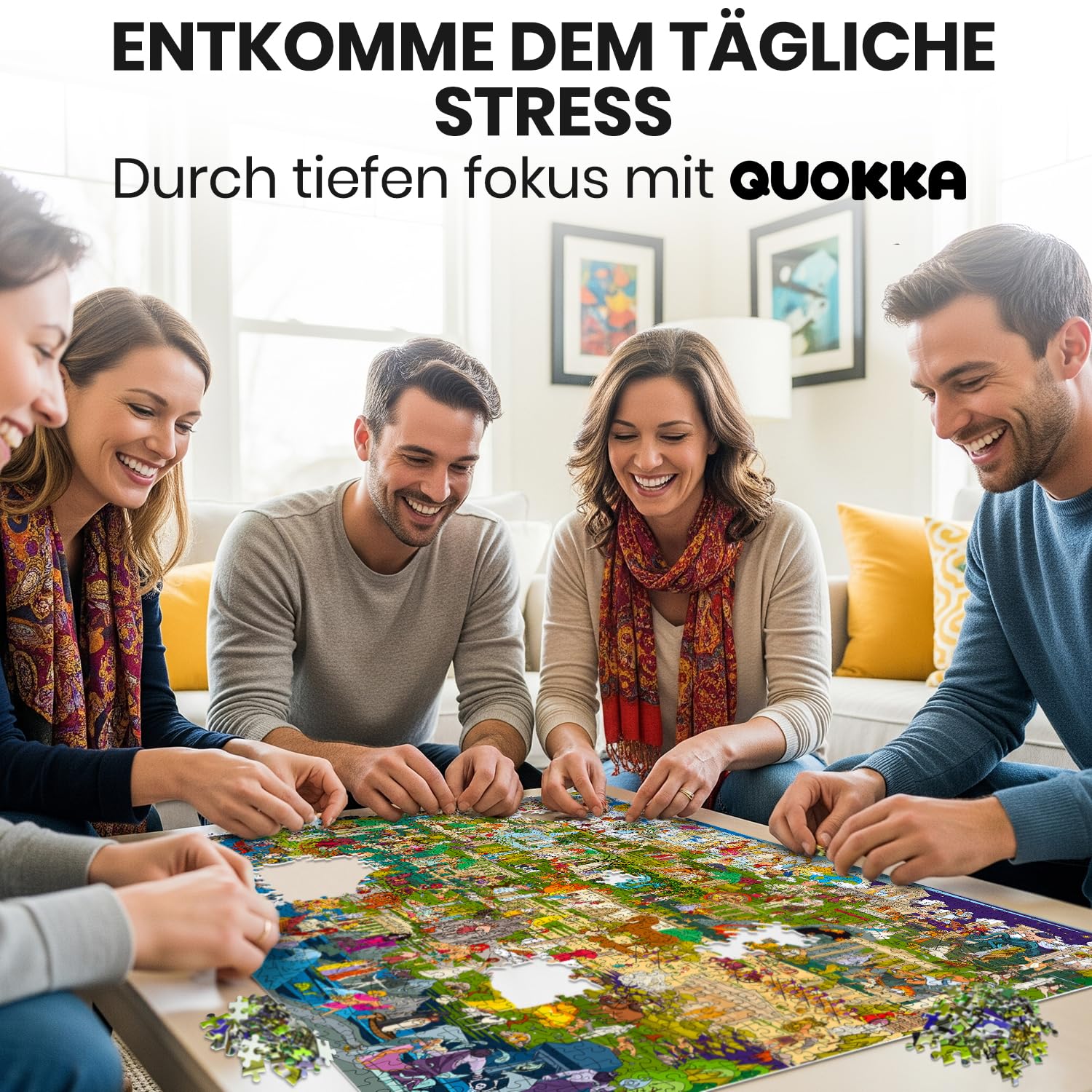 QUOKKA 1000-Teiliges Puzzle Für Erwachsene Mythories Antike griechische Götter – Premium-Box-Verpackung Mit Zusätzlichen Spannenden Herausforderungen - Ideal Zum Entspannen - Image 3