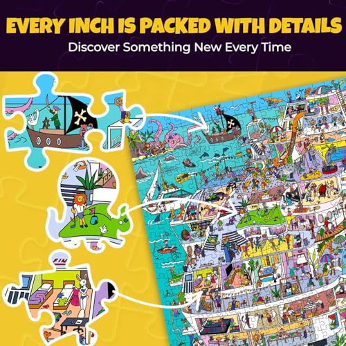 QUOKKA Puzzle 1000 Teile für Erwachsene - Kreuzfahrtaussichten - Hochwertige Boxverpackung mit Extra Lustigen Herausforderungen - Atemberaubendes Tiere Puzzle - Kreatives Geschenk zur Entspannung - Image 6