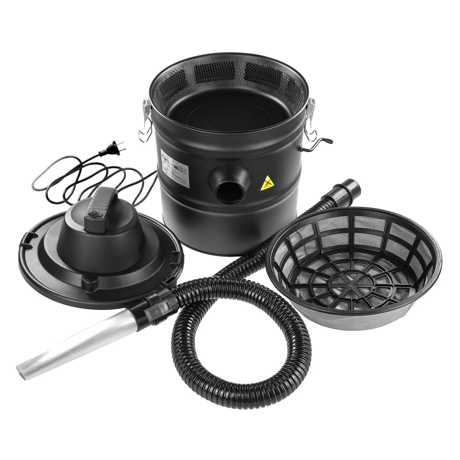 raik - Aschesauger 18L 1200W beutellos Kaminofen Grill Pelletofen kalte Asche Filtereinsatz 1,5m Saugschlauch Filterreinigung Kaminsauger Staub Kaminset Absauganlage Ruß Industriestaubsauger - Image 2