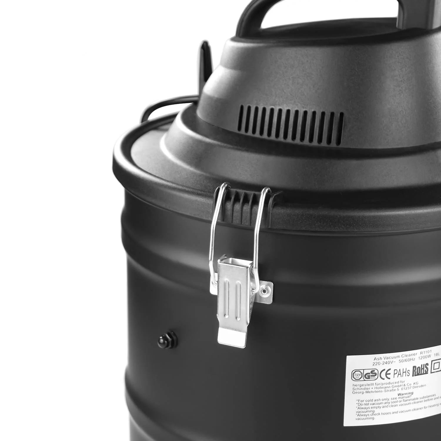raik - Aschesauger 18L 1200W beutellos Kaminofen Grill Pelletofen kalte Asche Filtereinsatz 1,5m Saugschlauch Filterreinigung Kaminsauger Staub Kaminset Absauganlage Ruß Industriestaubsauger - Image 7