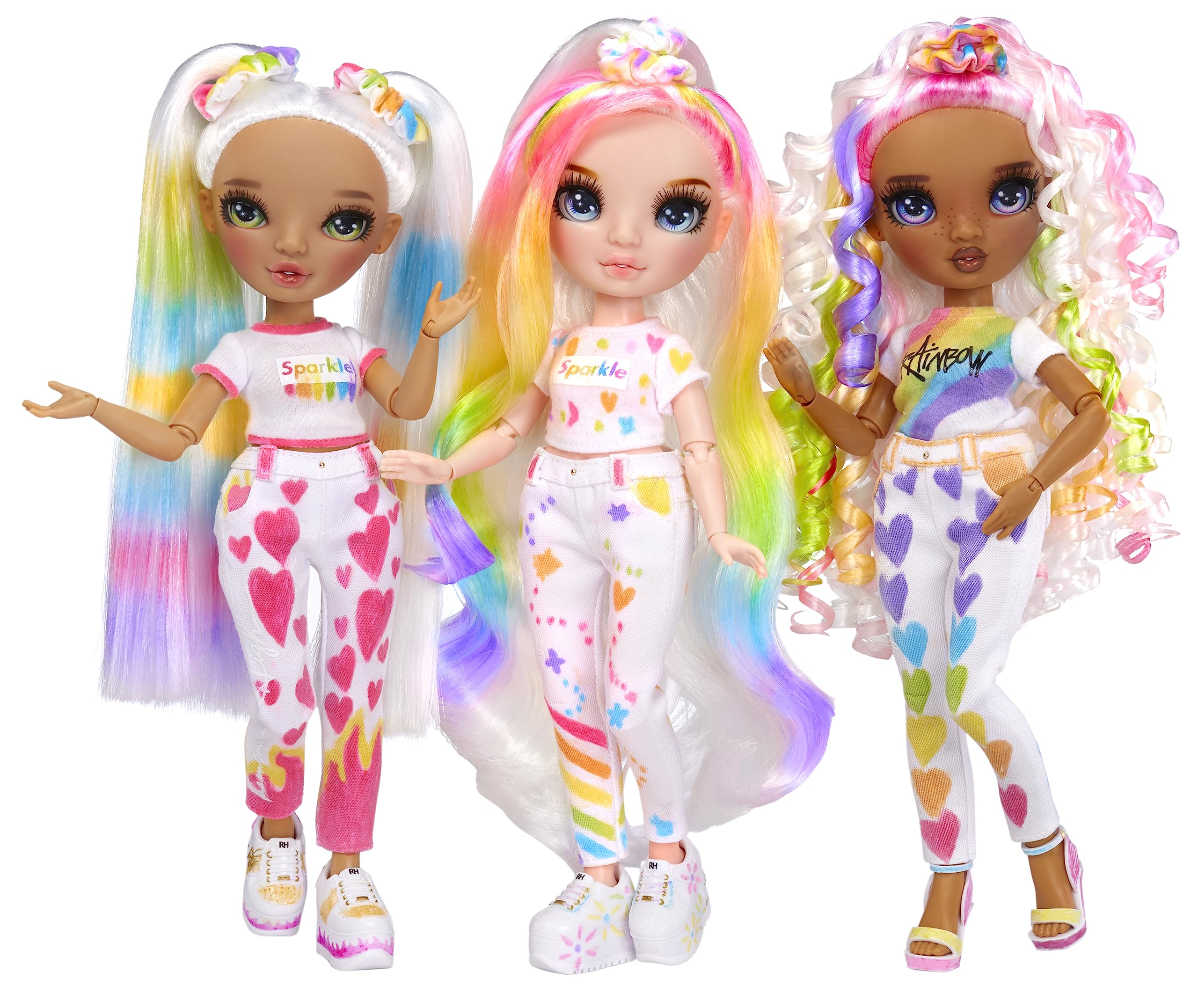 Rainbow High Color & Create DIY Modepuppe - Grüne Augen, Zöpfe, extra Top & Schuhe, abwaschbare Regenbogenstifte - Ausmalen, Gestalten, Spielen, Auswaschen - für Kinder von 4-12 Jahren und Sammler - Image 2