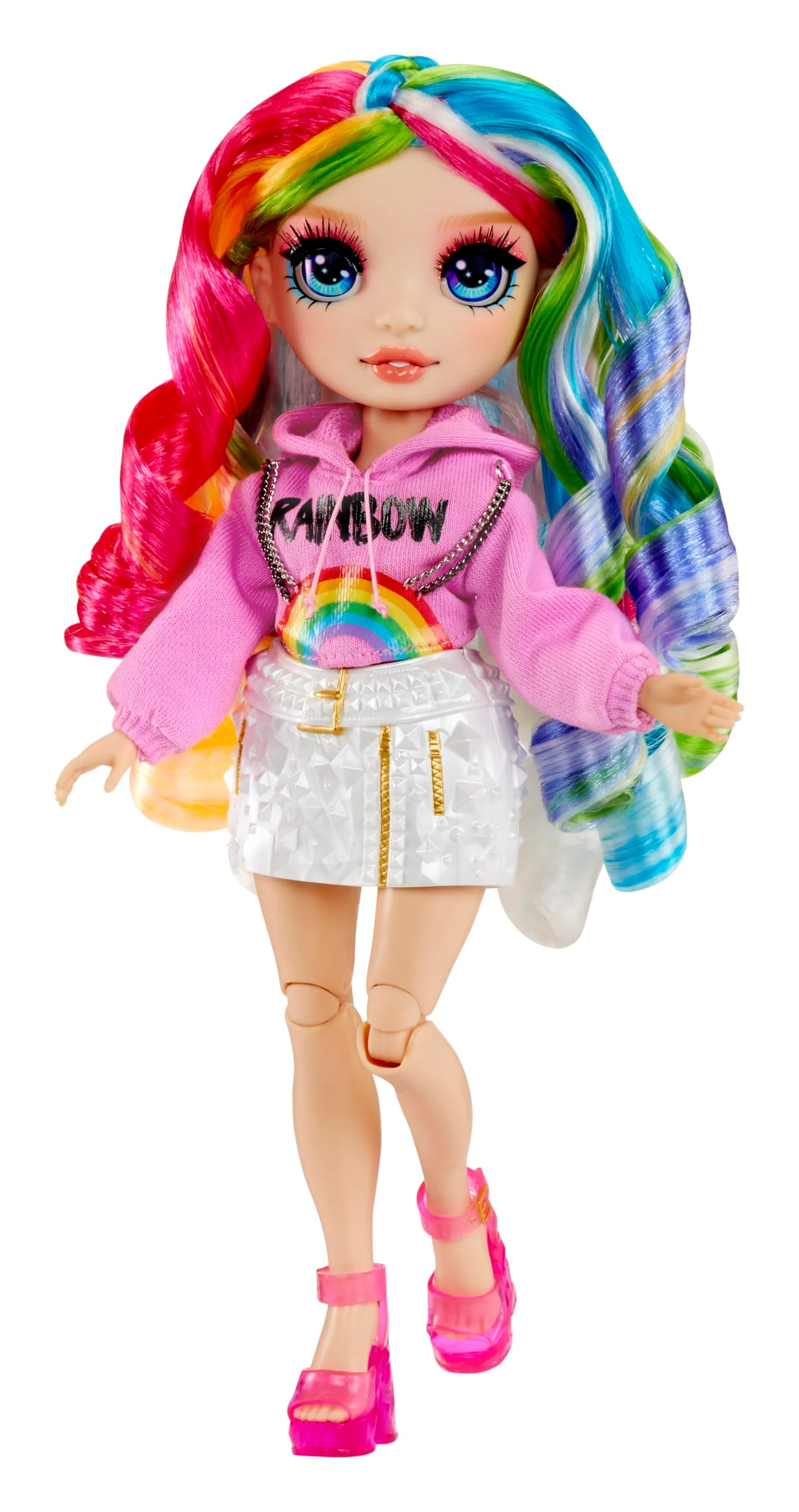 Rainbow High Creative Crystals Amaya - Regenbogenfarbene 28 cm Modepuppe mit Make It Kit für Kristall-Accessoires, Ring für Dich, Basteln,Harz-Spielset, Geschenk für Kinder ab 8, Nicht ESSBAR - Image 4