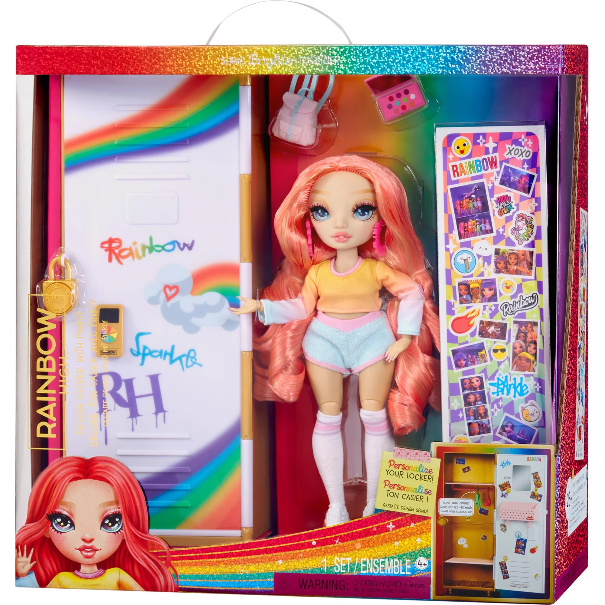 Rainbow High Design & Style Schließfach Spielset – Mit Regalen, Kleiderbügeln, Accessoires und Aufklebern, tolles Spielzeug und Geschenk für Kinder im Alter von 4 bis 12+ Jahren - Image 2