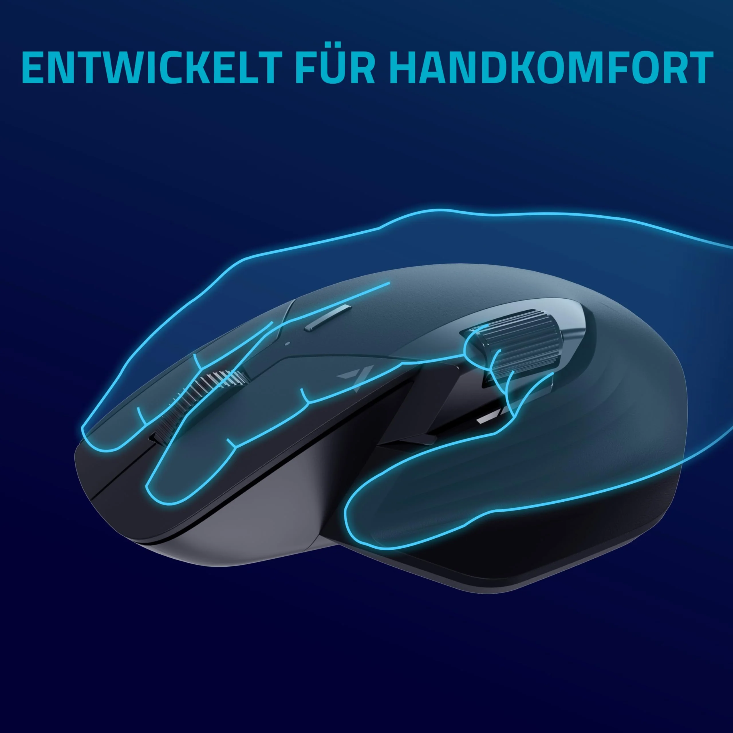 Rapoo VT0PRO kabellose 2,4 GHz High-Performance Gaming-Maus mit 26000 DPI optischem Sensor, 50 G Beschleunigung, 650 IPS, bis zu 160h Akkulaufzeit, PC/Mac - Schwarz - Image 8
