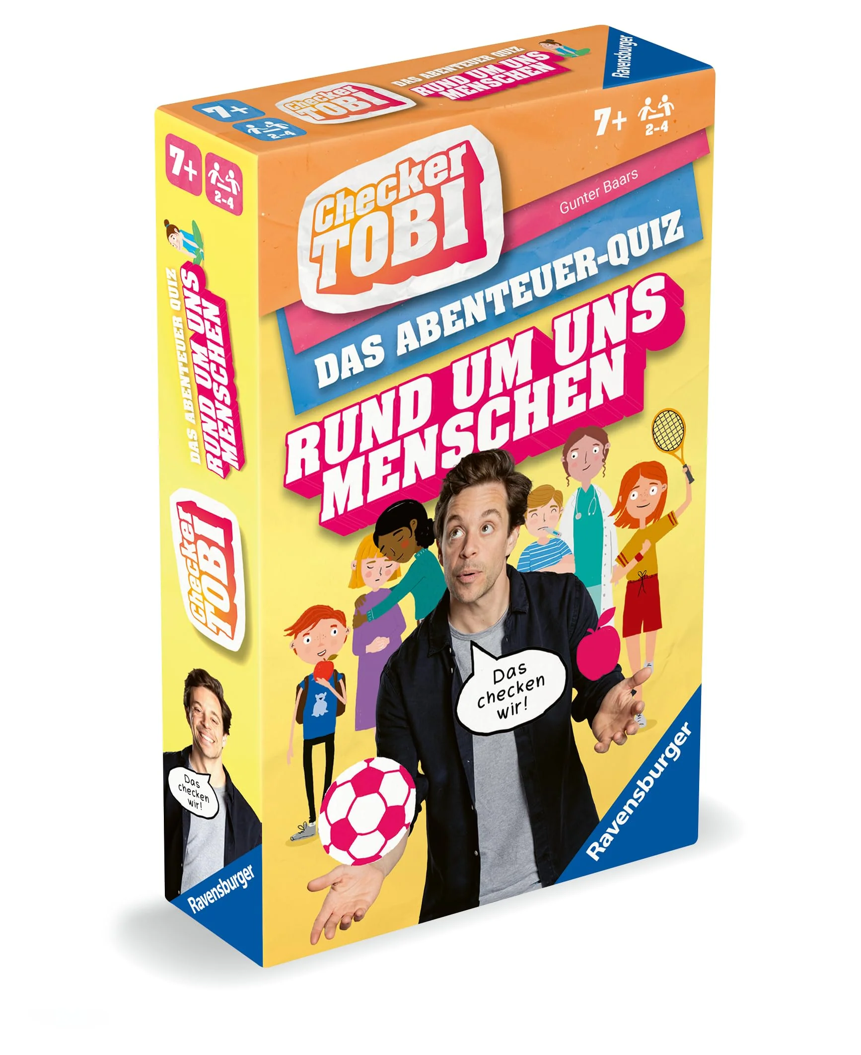 Ravensburger 22493 - Checker Tobi Rund um Uns Menschen - Das Abenteuerquiz für Kinder ab 7 Jahren, Quiz & Mitmachspiel für Kinder und Familien, für 2-4 Spieler - Image 3