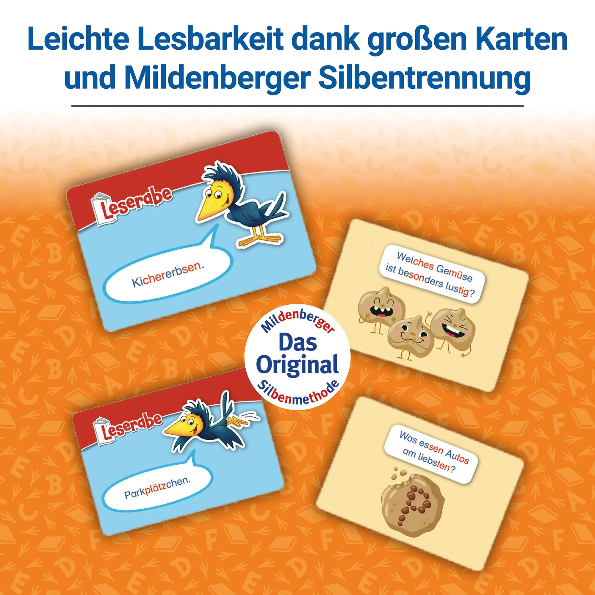 Ravensburger 23498 - Leserabe - Scherz-Rätsel - Kartenspiel zum Lesen Lernen mit Spaß - 1. Klasse, für Kinder ab 6 Jahren - Image 4
