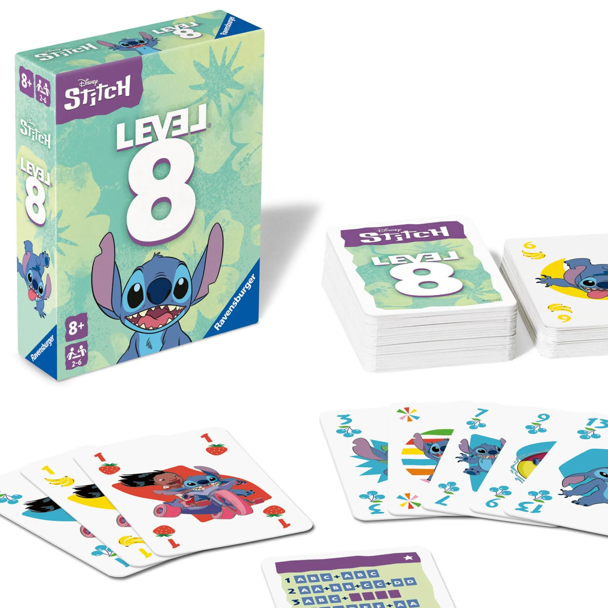 Ravensburger 24700 - Disney Stitch Level 8 - Das beliebte Kartenspiel für 2-6 Spieler und Disney-Fans ab 8 Jahren