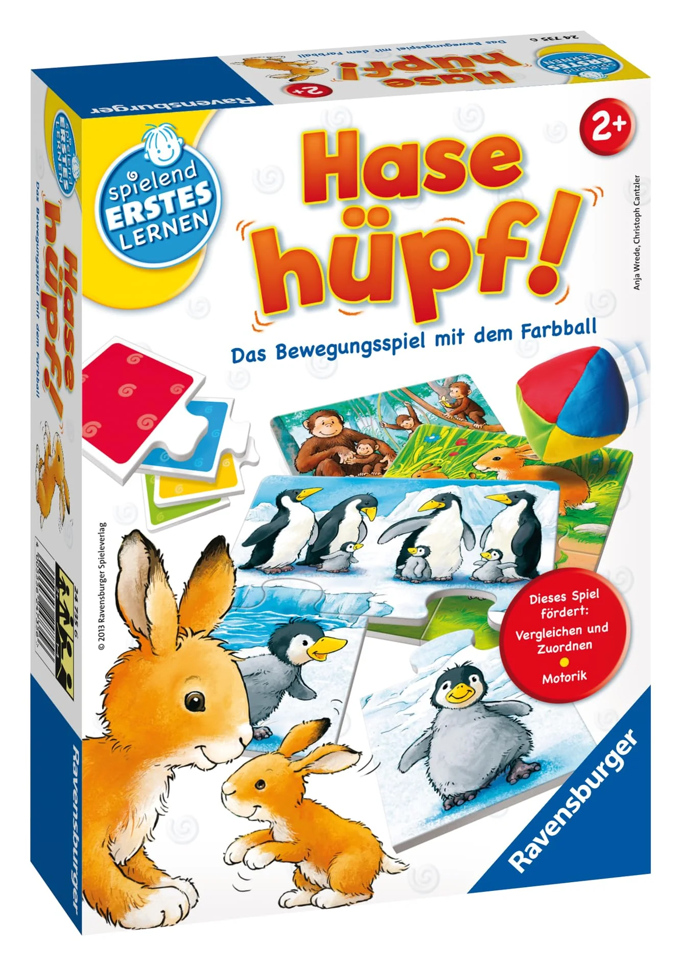 Ravensburger 24735 - Hase hüpf! - Bewegungsspiel für die Kleinen - Spiel für Kinder ab 2 Jahren, Spielend erstes Lernen für 1-4 Spieler - Geburtstagsgeschenke - Image 2