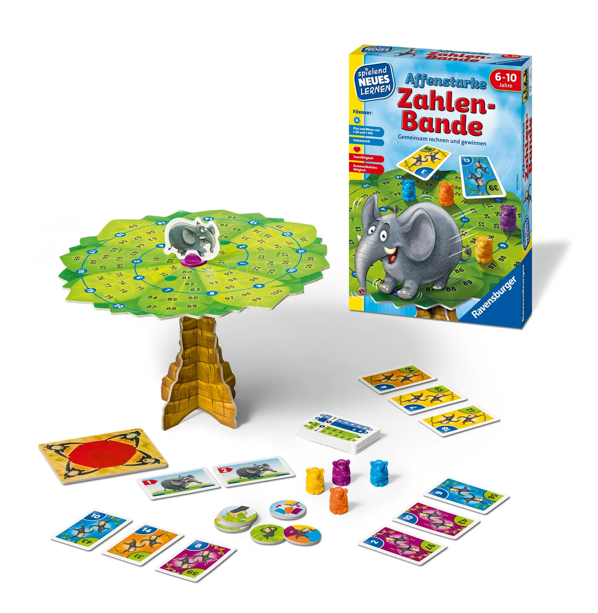 Ravensburger 24973 - Affenstarke Zahlen-Bande - Spielen und Lernen für Kinder von 6-10 Jahren, für 1-6 Spieler - Image 7