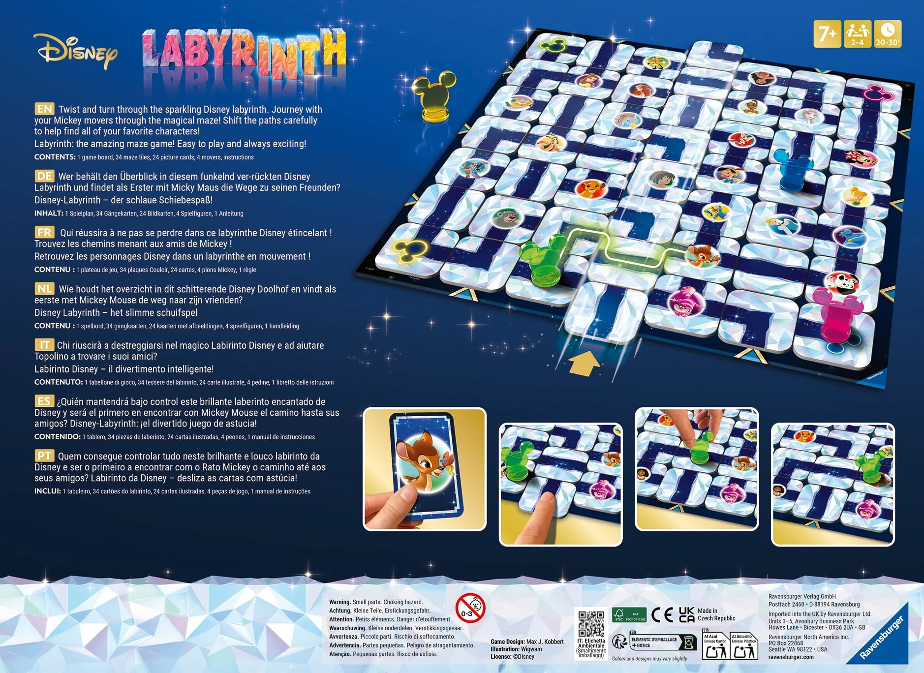 Ravensburger 27460 - Disney Labyrinth - Der Familienspiel-Klassiker für 2-4 Spieler, Spiel ab 7 Jahren mit den beliebtesten Disney Charakteren - Image 2