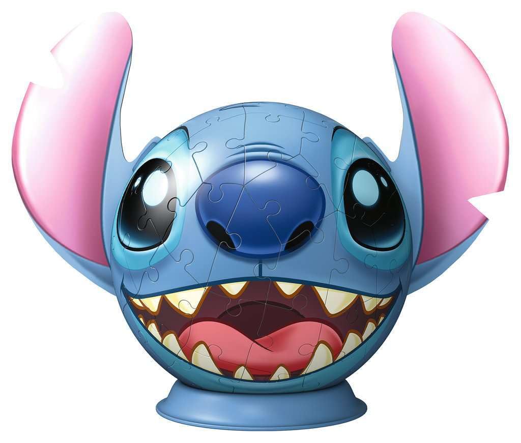 Ravensburger 3D Puzzle 11574 - Puzzle-Ball Stitch - Puzzleball mit ansteckbaren Ohren - für kleine und große Stitch und Disney Fans ab 6 Jahren - Image 4