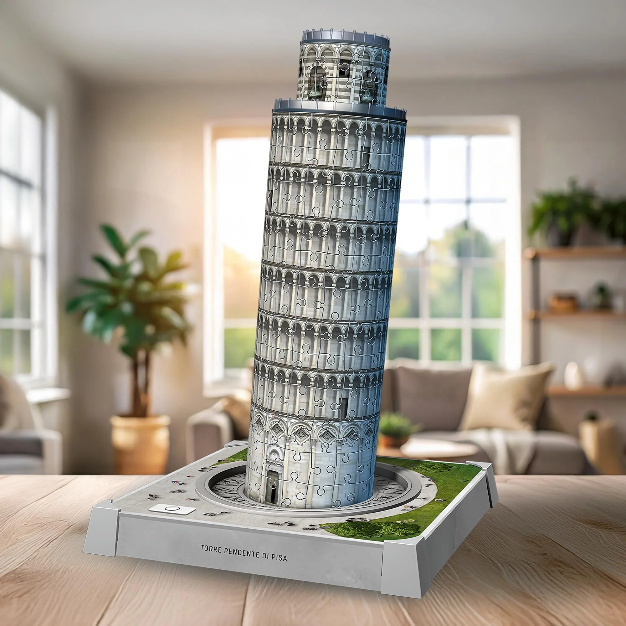 Ravensburger 3D Puzzle Iconics: 12008028 Turm von Pisa - mit Licht - Der wohl bekannteste schiefe Turm der Welt als detailgetreues und beleuchtetes Modell - Image 6