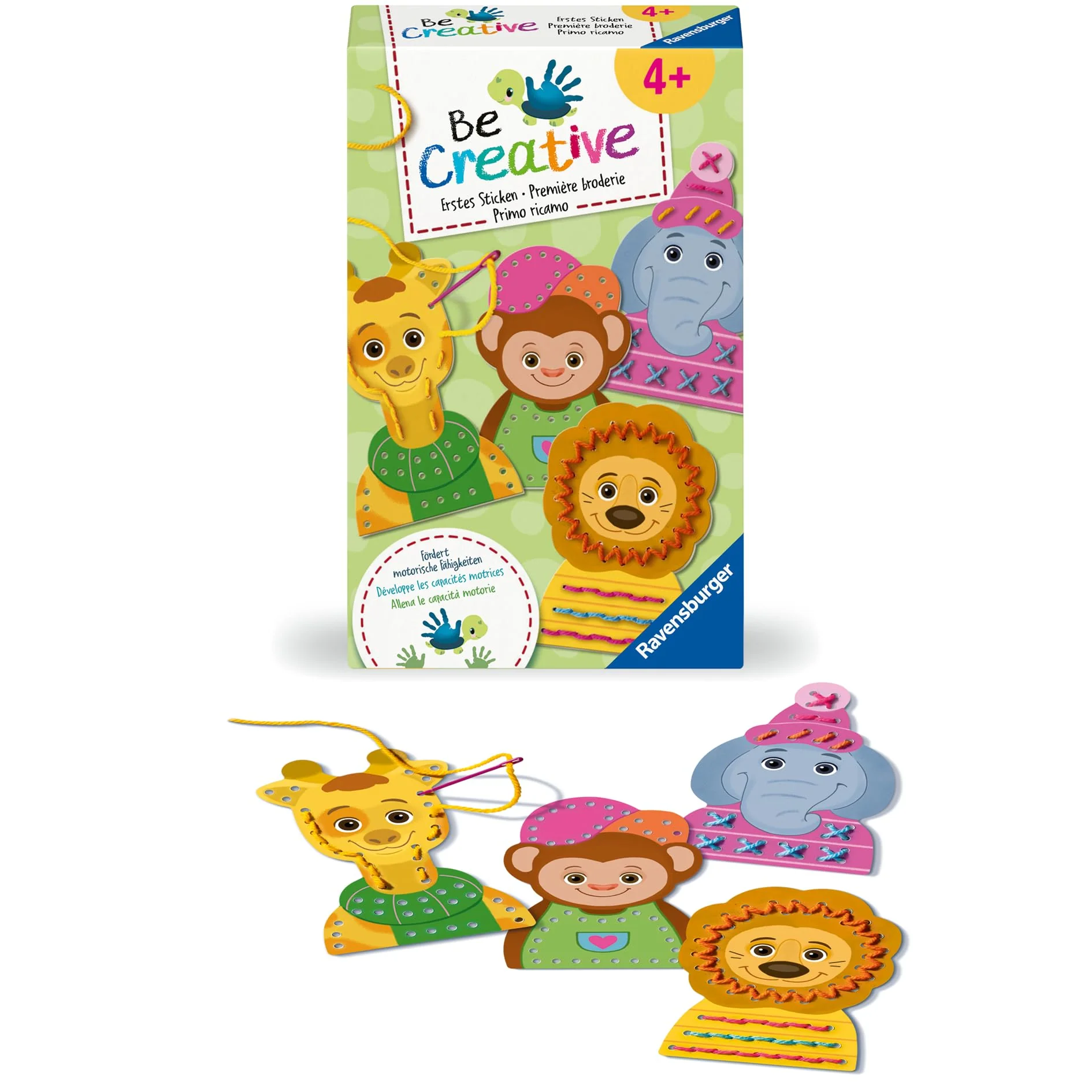 Ravensburger BeCreative Erstes Sticken - Bastelset für Kinder ab 4 Jahren, Erstes Sticken für Mädchen und Jungen - 25536 - Geburtstagsgeschenke, Deko selber basteln - Image 3