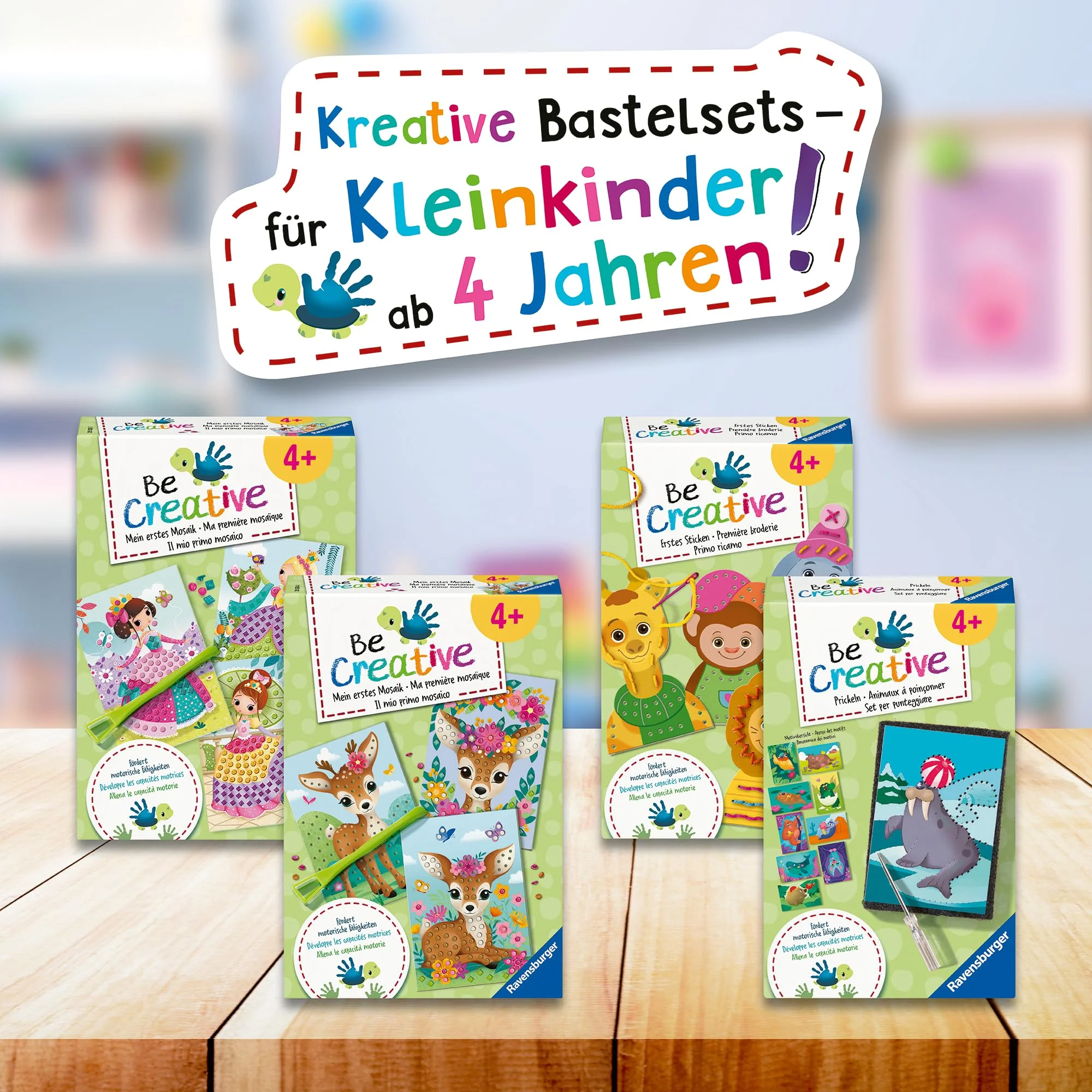 Ravensburger BeCreative Erstes Sticken - Bastelset für Kinder ab 4 Jahren, Erstes Sticken für Mädchen und Jungen - 25536 - Geburtstagsgeschenke, Deko selber basteln - Image 5
