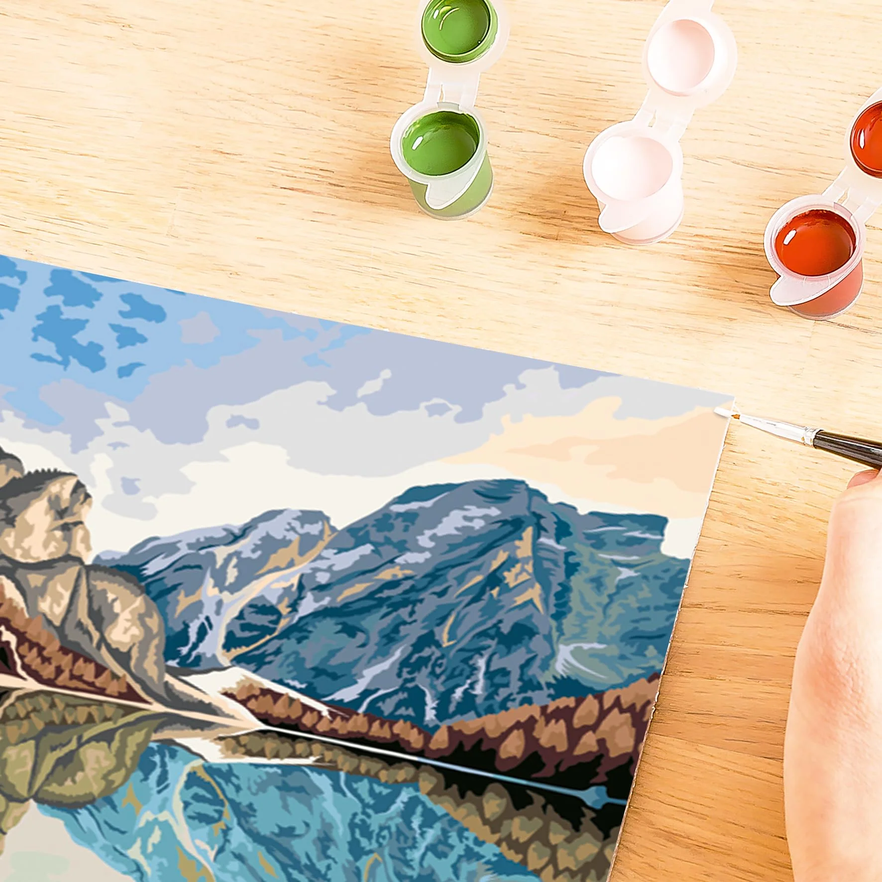 Ravensburger CreArt 23612 - Seeblick - Malen nach Zahlen Erwachsene, DIY Malset mit Pinsel und Acrylfarben, Geschenk für Frauen und Männer, Malen für Erwachsene - Image 2