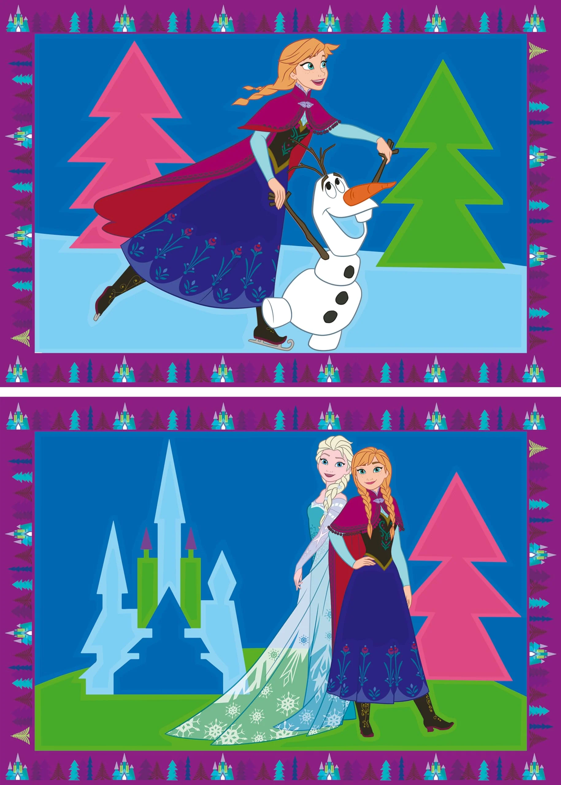 Ravensburger CreArt 27771 - Eiskönigin - Malen nach Zahlen Disney Frozen für Kinder ab 5 Jahre, Malset mit Rahmen, Pinsel und Acrylfarben, Geschenk für Mädchen und Jungen