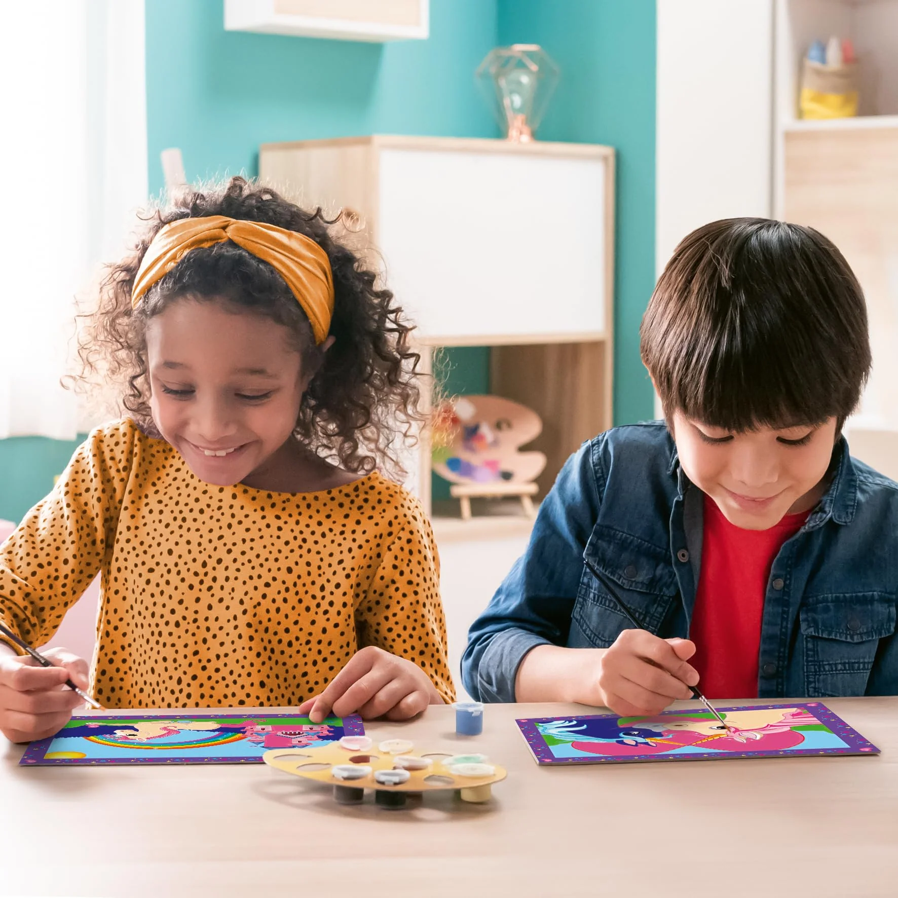 Ravensburger CreArt 27774 - Bunte Einhornwelt - Malen nach Zahlen Einhörner für Kinder ab 5 Jahre, Malset mit Rahmen, Pinsel und Acrylfarben, Geschenk für Mädchen und Jungen - Image 7