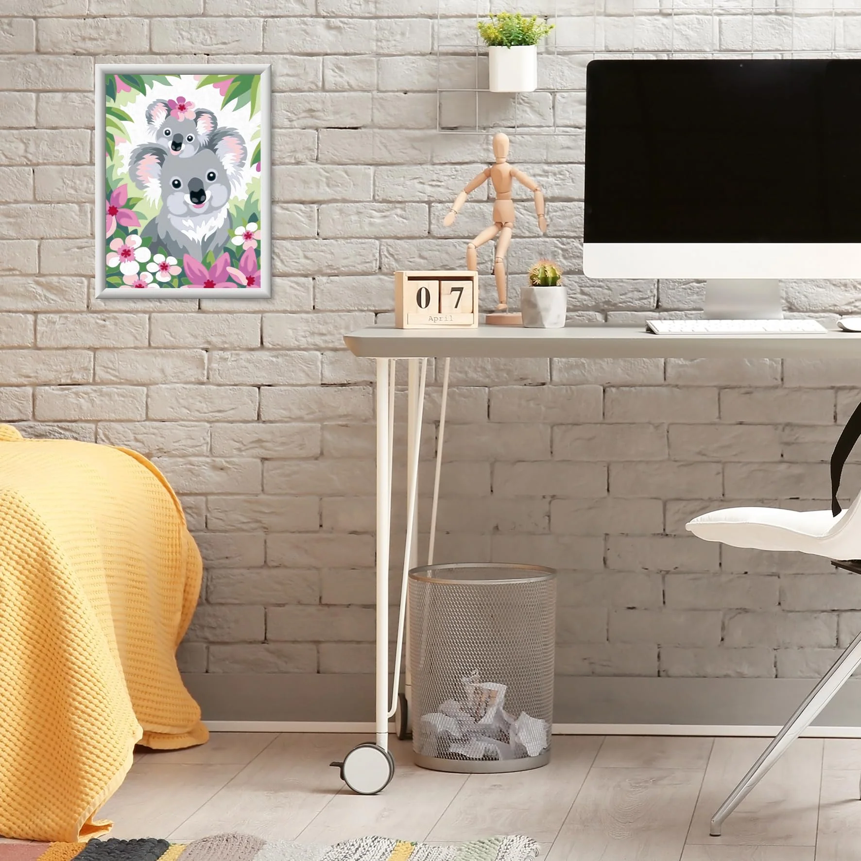 Ravensburger CreArt 28984 - Süße Koalas - Malen nach Zahlen für Kinder ab 9 Jahre, Malset mit Rahmen, Pinsel und Acrylfarben, Geschenk für Mädchen und Jungen - Image 5